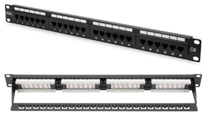 Tested according to Link Performance Class E, for up to 250 MHz </br>UL certified </br>Housing of steel sheet </br>Shielded RJ45 female sockets, 8P8C </br>1U </br>Cable installation via LSA strips, colour-coded as per EIA/TIA 568B </br>Fixing option for cable ties, central ground connection