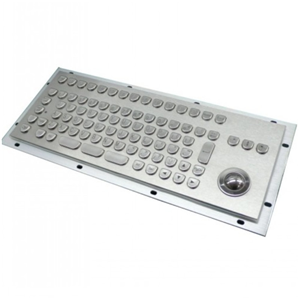 A IP65 vandal proof and water resistant metal keyboard for industrial application.