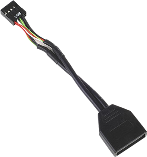 Use to connect front USB 3.0 ports (On new case) to USB 2.0 on motherboard. </br></br>USB3.0 Internal Header Connection to USB2.0