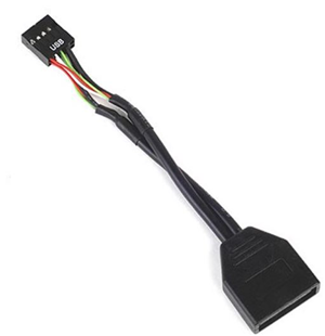 Use to connect front USB 3.0 ports (On new case) to USB 2.0 on motherboard. </br></br>USB3.0 Internal Header Connection to USB2.0